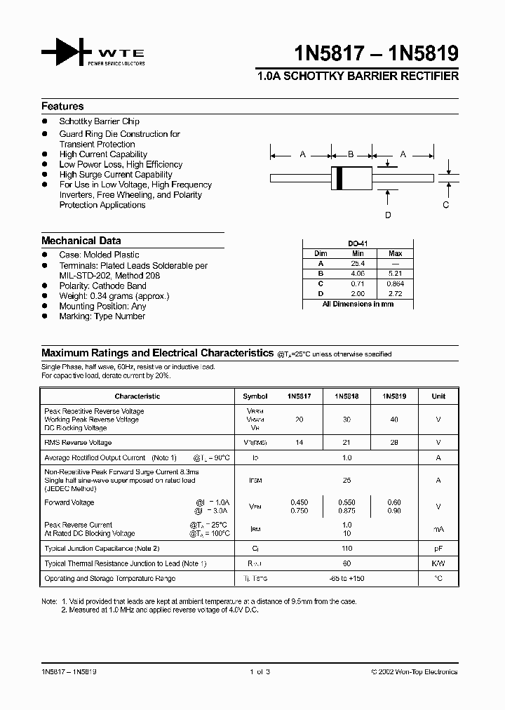 1N5819-T3_177264.PDF Datasheet