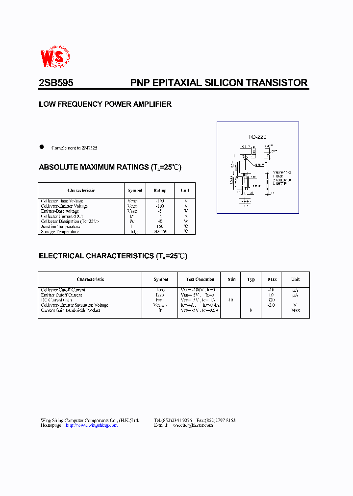 2SB595_6835.PDF Datasheet