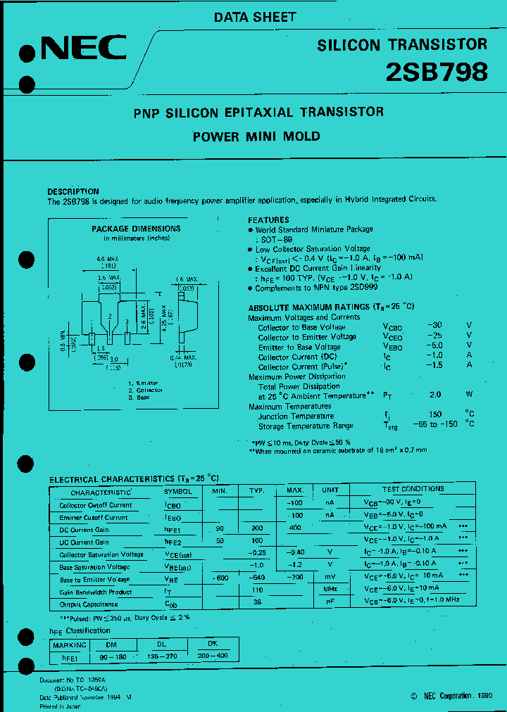 2SB798_6934.PDF Datasheet