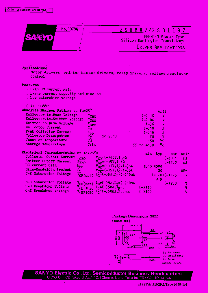 2SB887_6973.PDF Datasheet