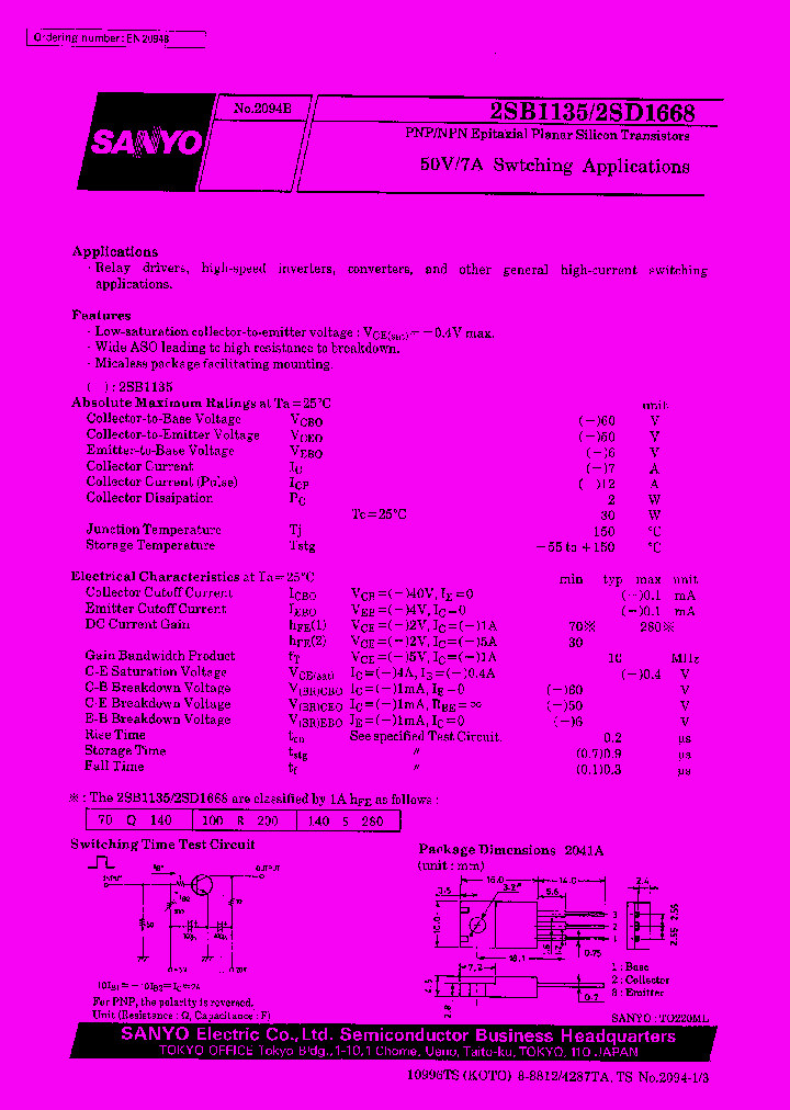 2SB1135_6749.PDF Datasheet