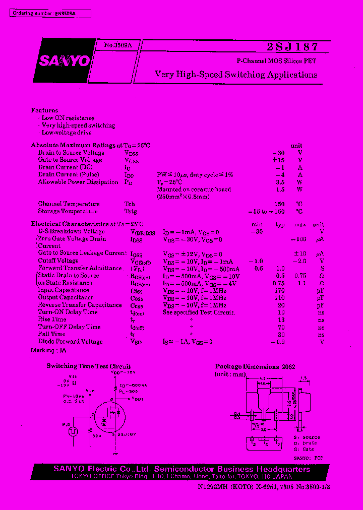 2SJ187_12704.PDF Datasheet