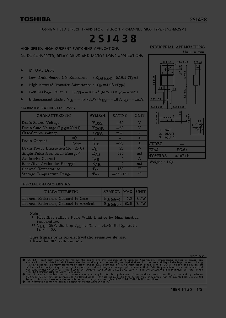 2SJ438_12863.PDF Datasheet