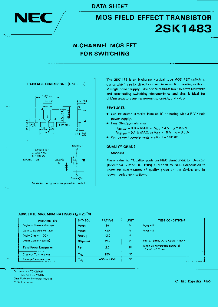 2SK1483_194394.PDF Datasheet