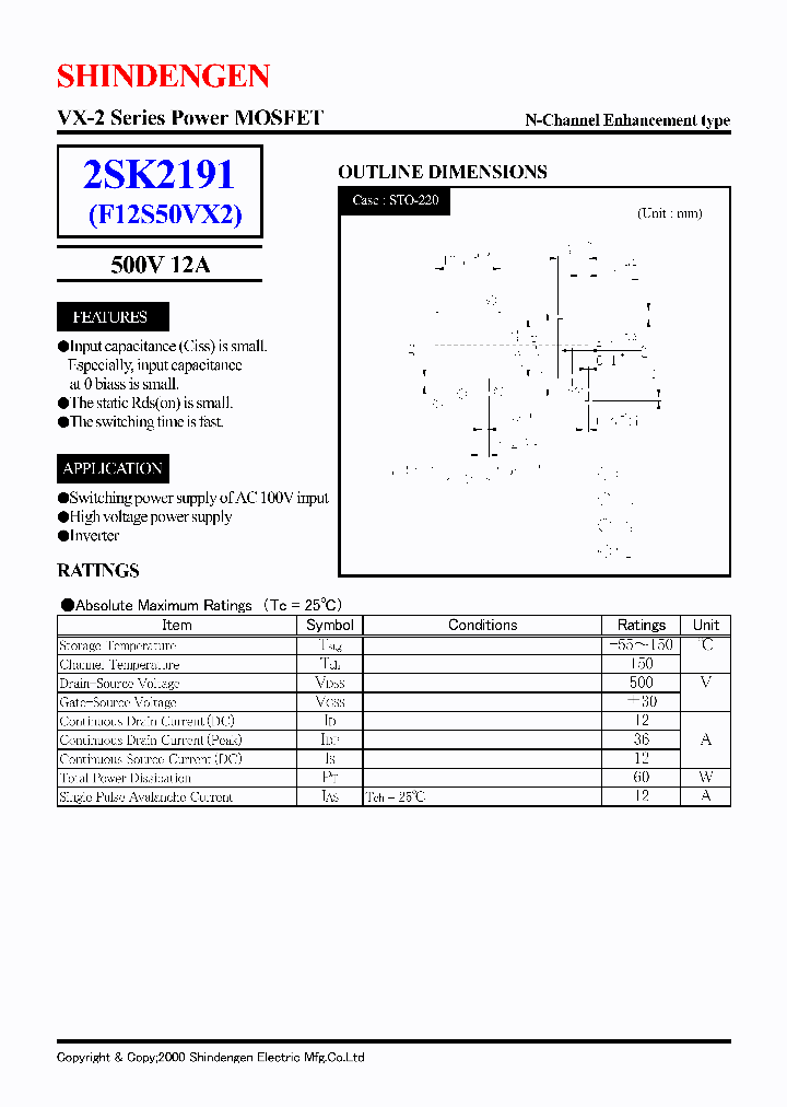 2SK2191_182667.PDF Datasheet