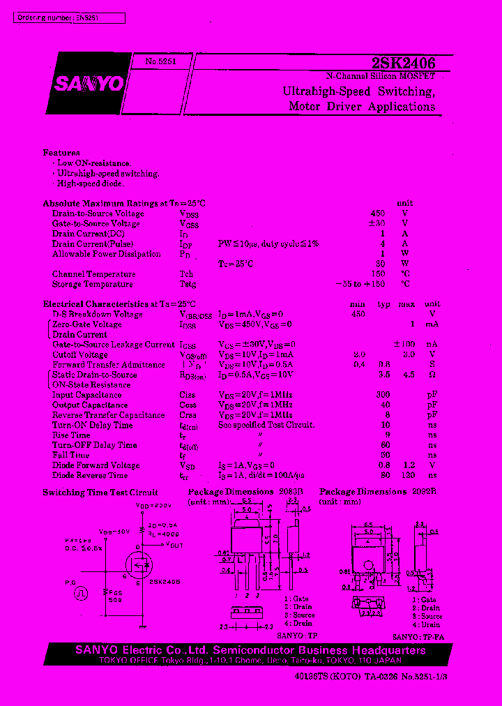 2SK2406_186364.PDF Datasheet