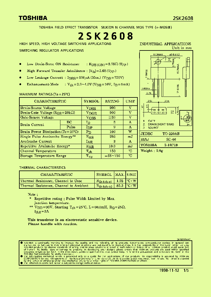 2SK2608_194252.PDF Datasheet
