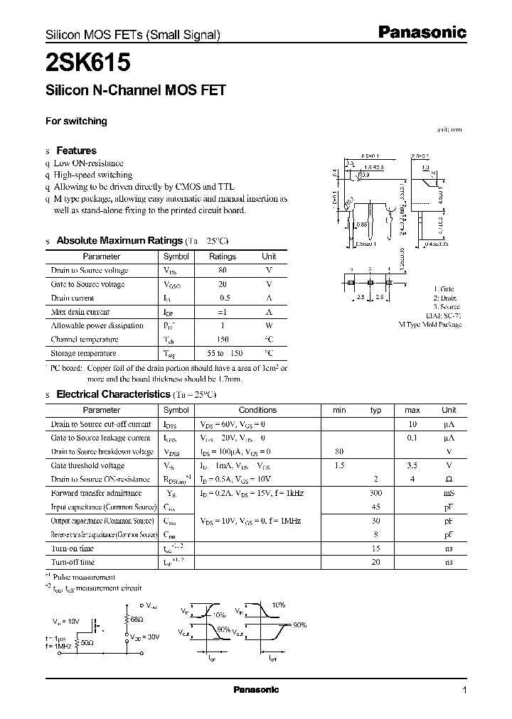 2SK615_12522.PDF Datasheet