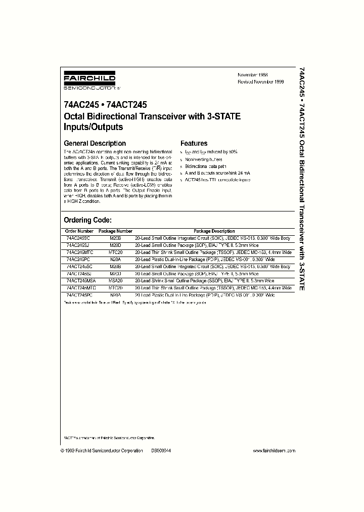 74AC245MTC_17743.PDF Datasheet