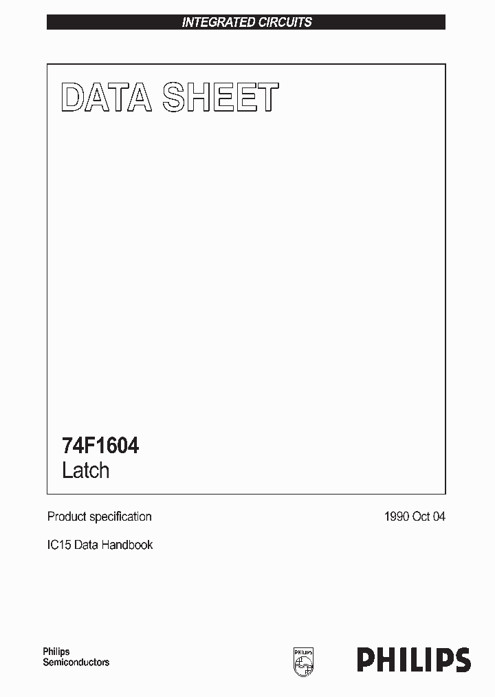 74F1604_23381.PDF Datasheet