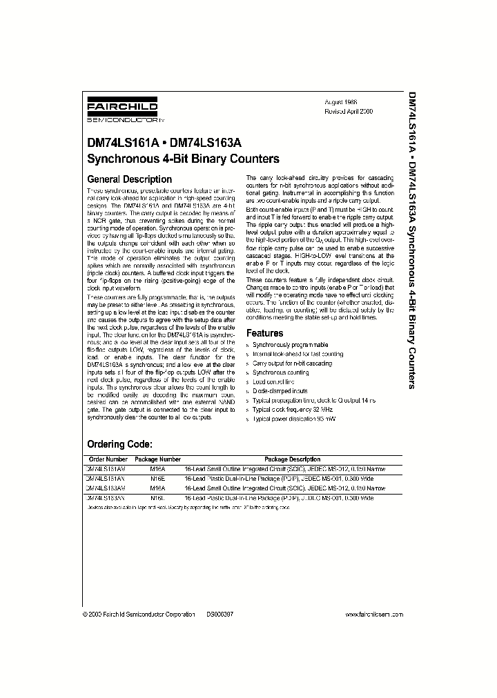 74LS161_161764.PDF Datasheet