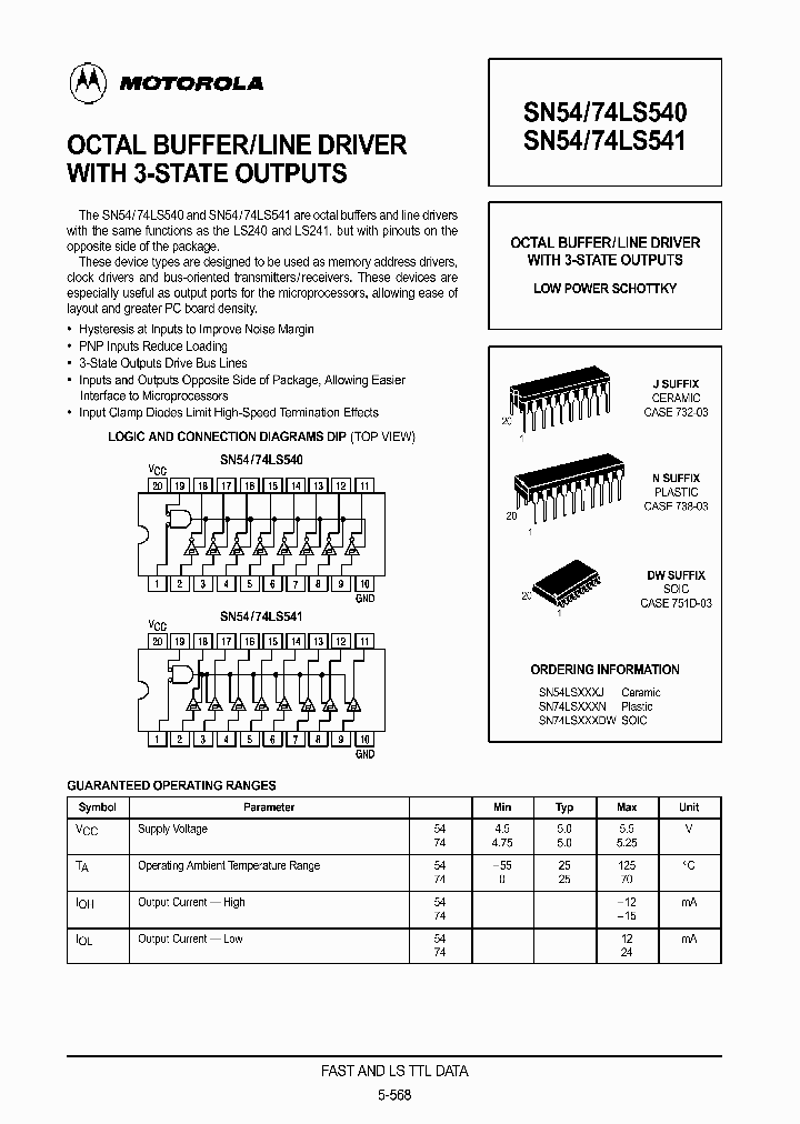 74LS540_157405.PDF Datasheet