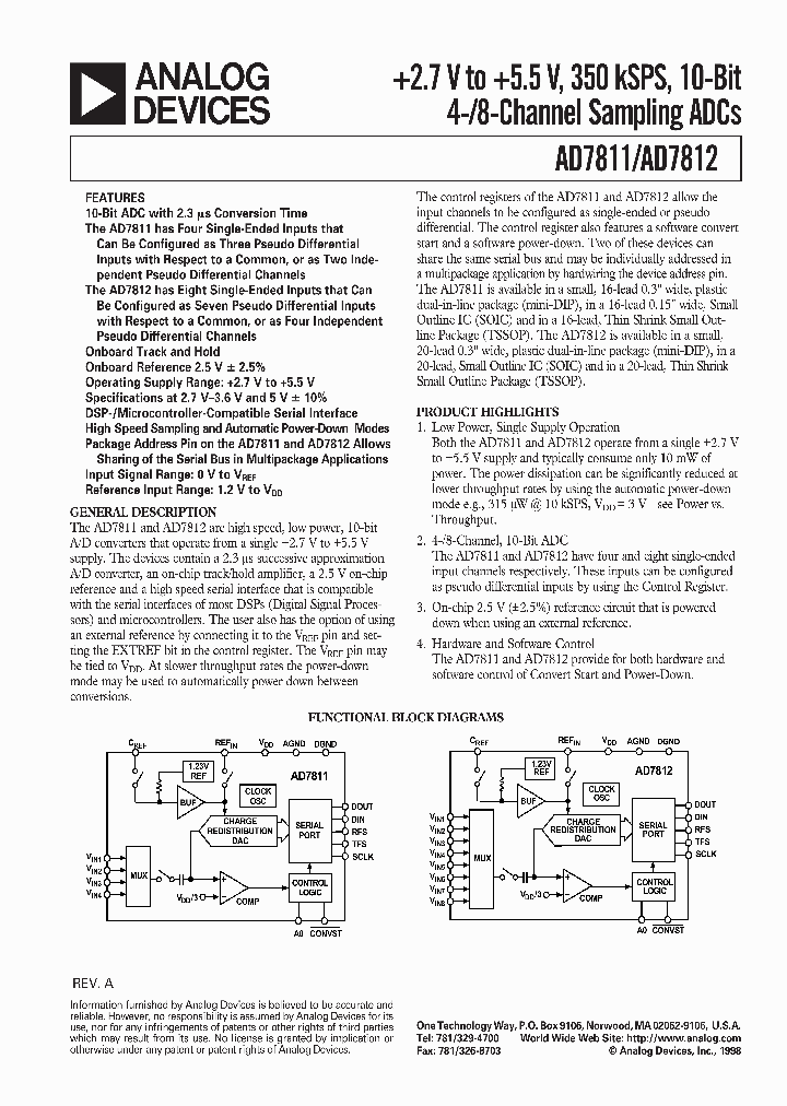 AD7811_20955.PDF Datasheet