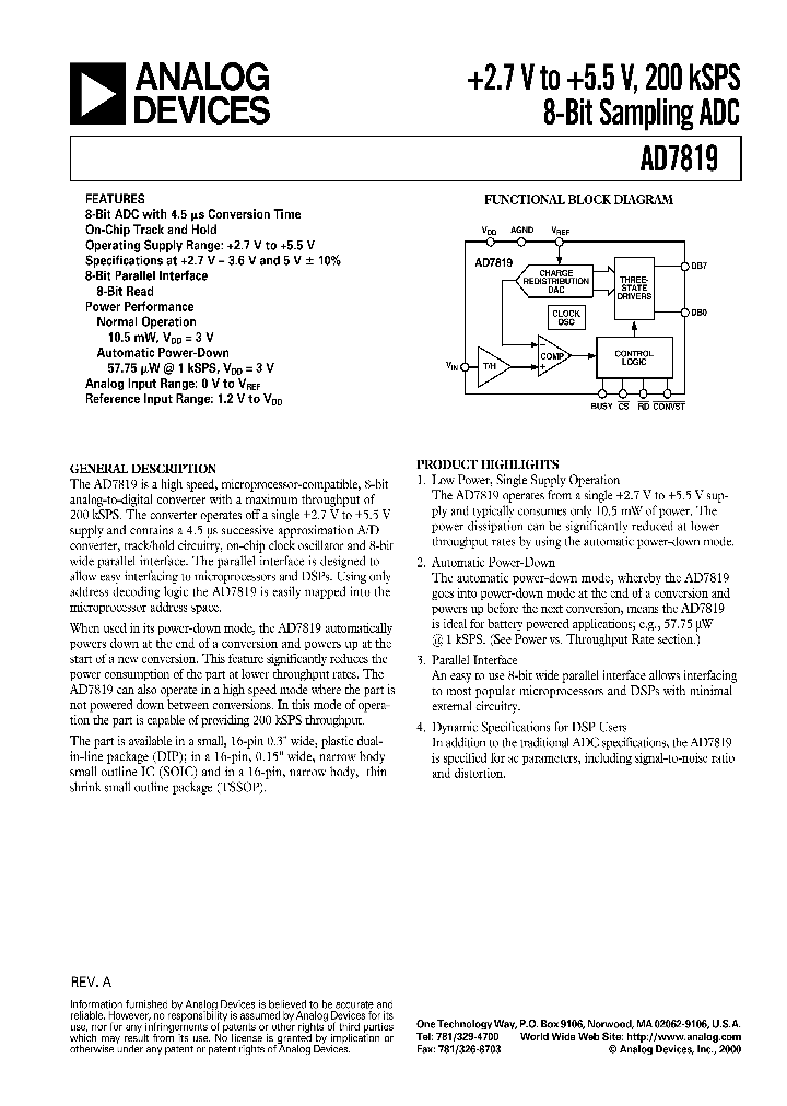 AD7819_20986.PDF Datasheet