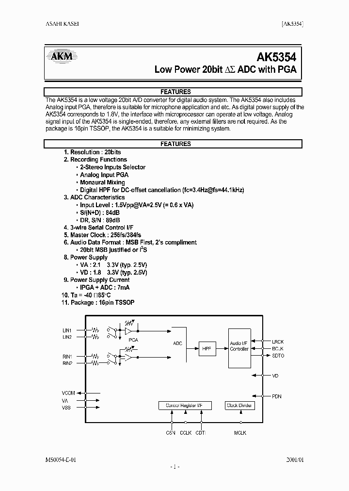 AK5354_21529.PDF Datasheet