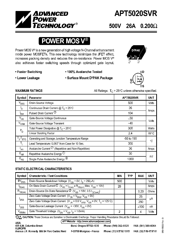 APT5020_42267.PDF Datasheet