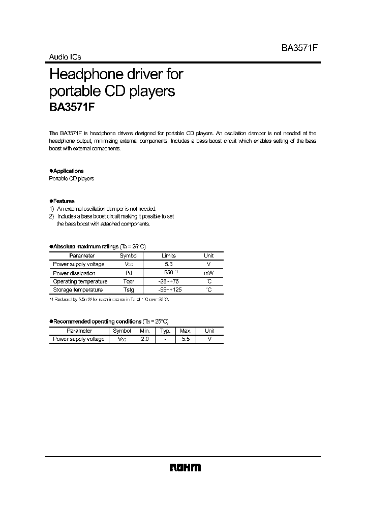 BA3571_169291.PDF Datasheet