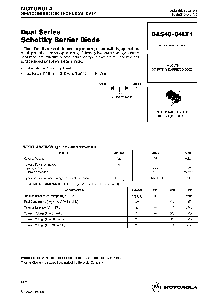 BAS40-04LT1_22336.PDF Datasheet