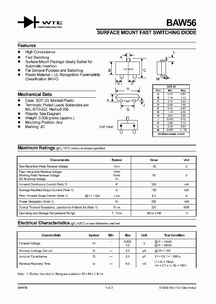 BAW56-T1_110977.PDF Datasheet