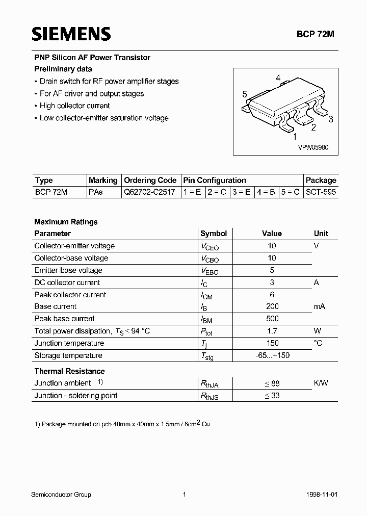 BCP72M_172176.PDF Datasheet