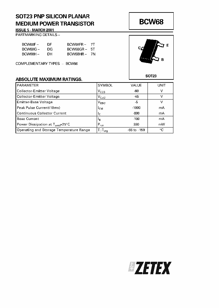 BCW68_158310.PDF Datasheet