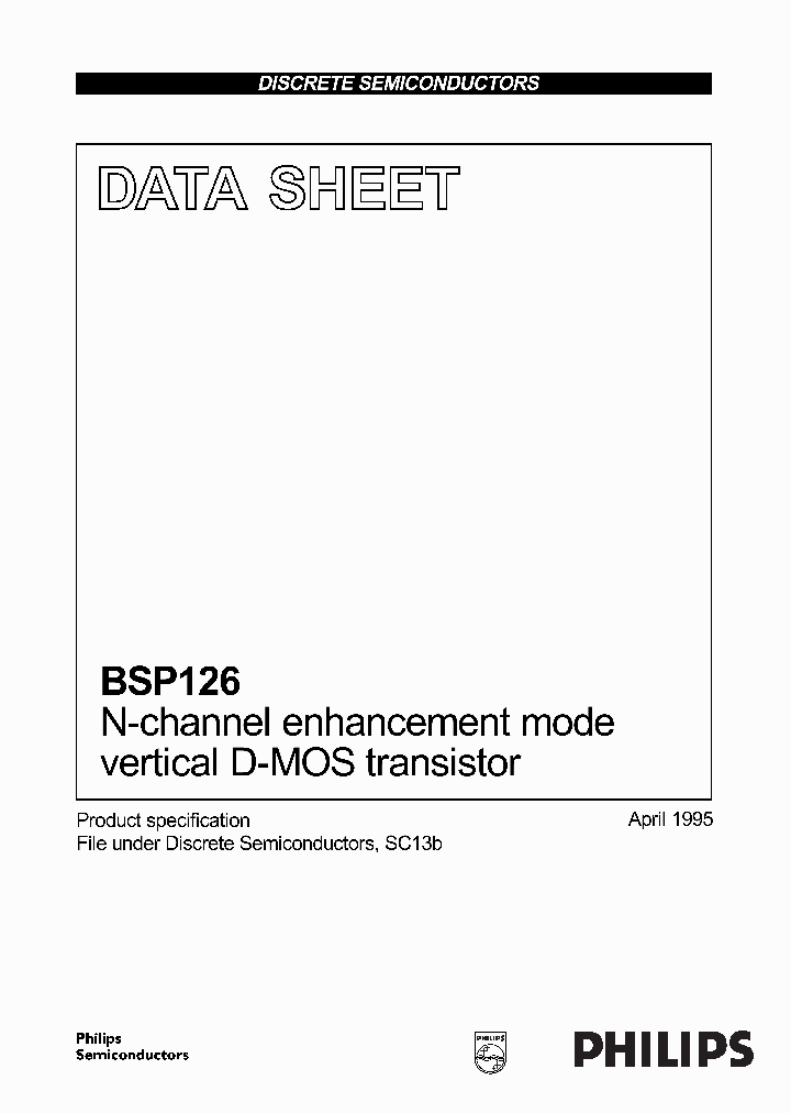BSP126_163368.PDF Datasheet