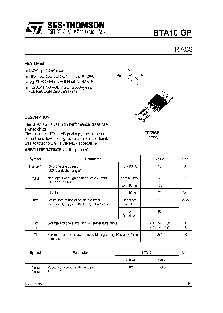 BTA10_72732.PDF Datasheet