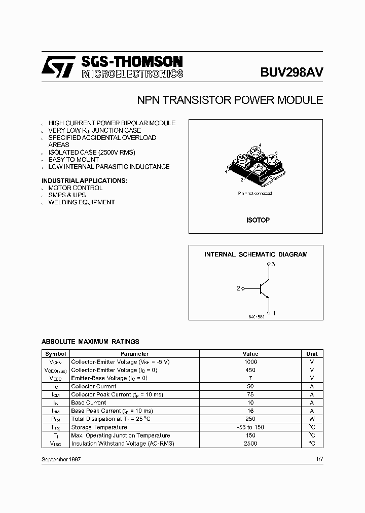 BUV298AV_57817.PDF Datasheet