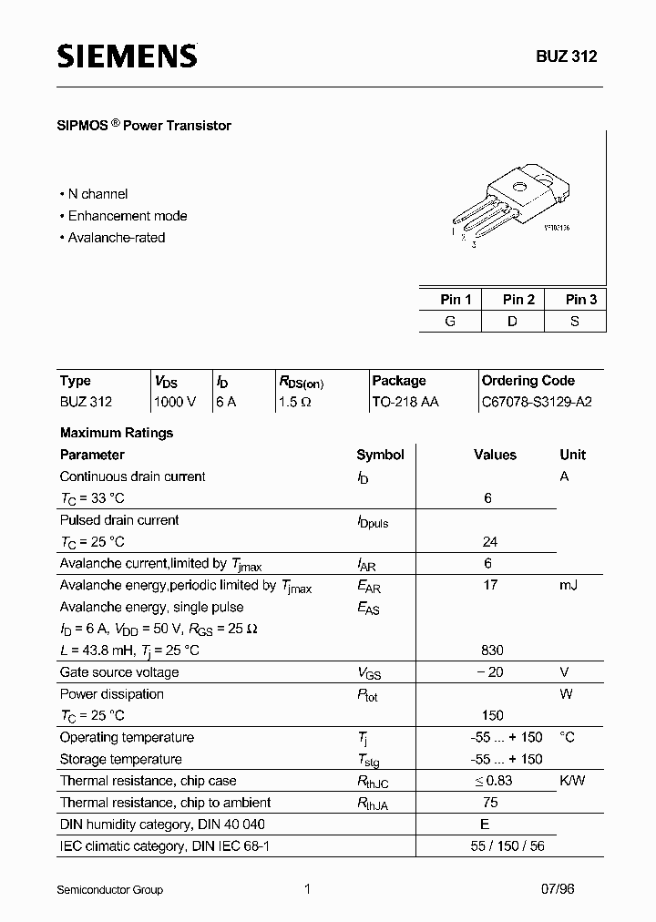 BUZ312_191090.PDF Datasheet