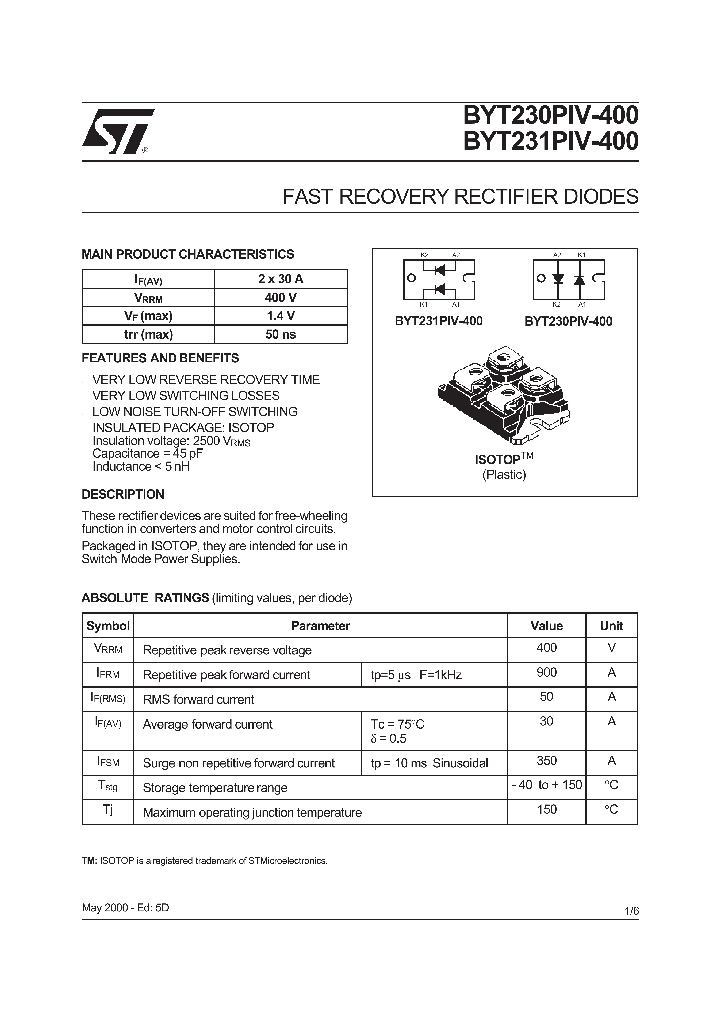 BYT231PIV-400_76284.PDF Datasheet