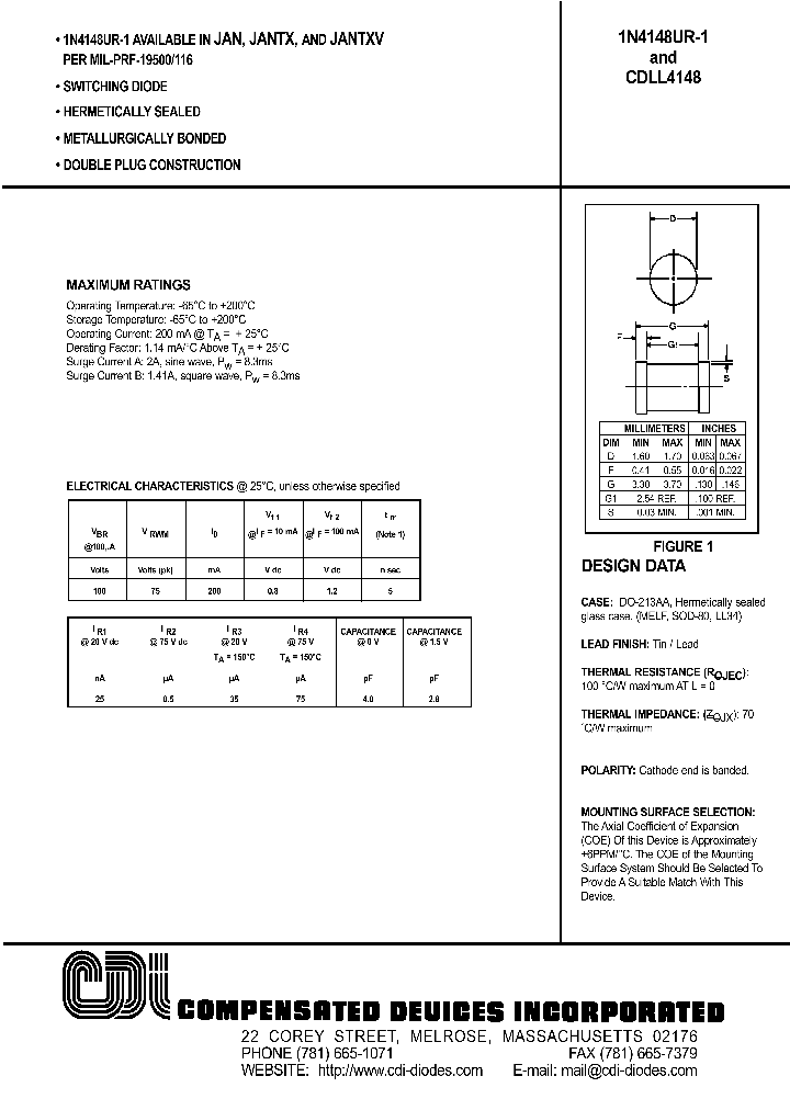 CDLL4148_128336.PDF Datasheet