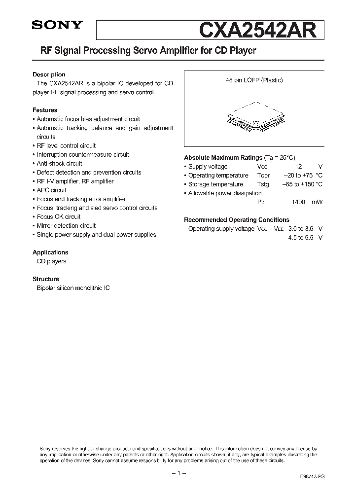 CXA2542AR_123859.PDF Datasheet