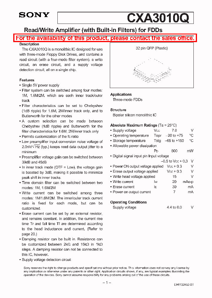 CXA3010_46051.PDF Datasheet