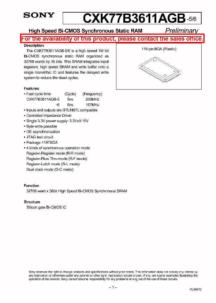 CXK77B3611AGB-_107576.PDF Datasheet