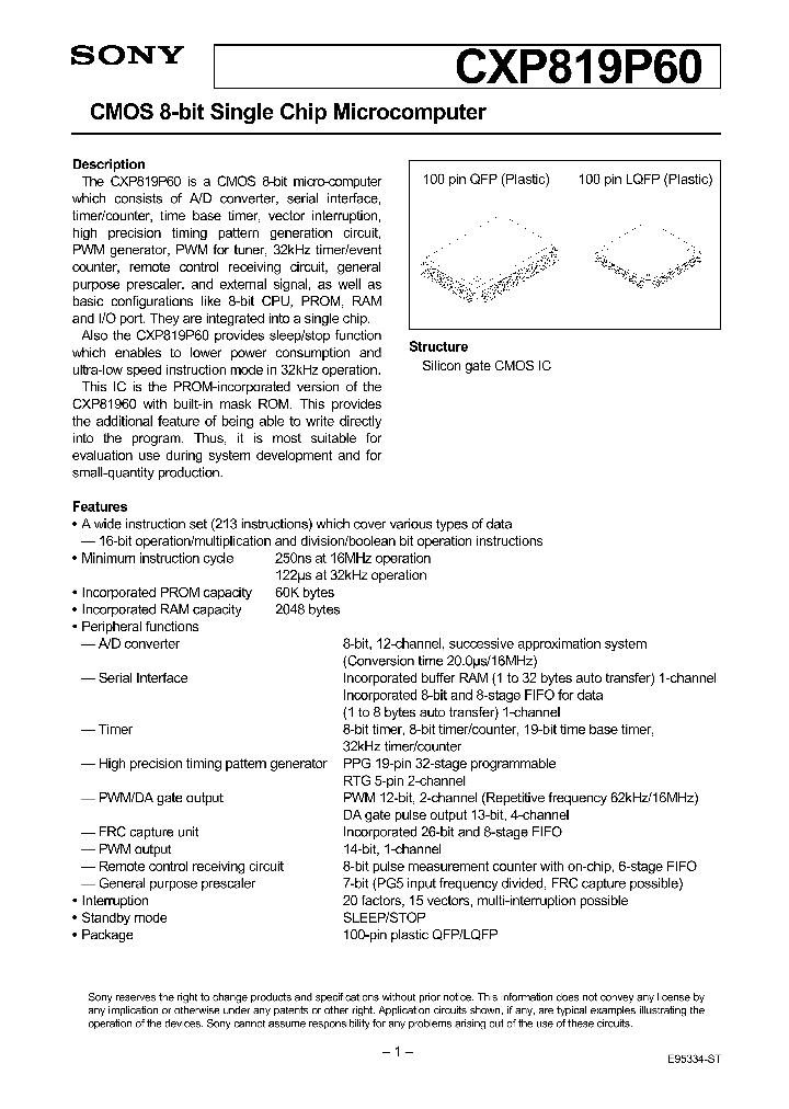 CXP819P60_175333.PDF Datasheet