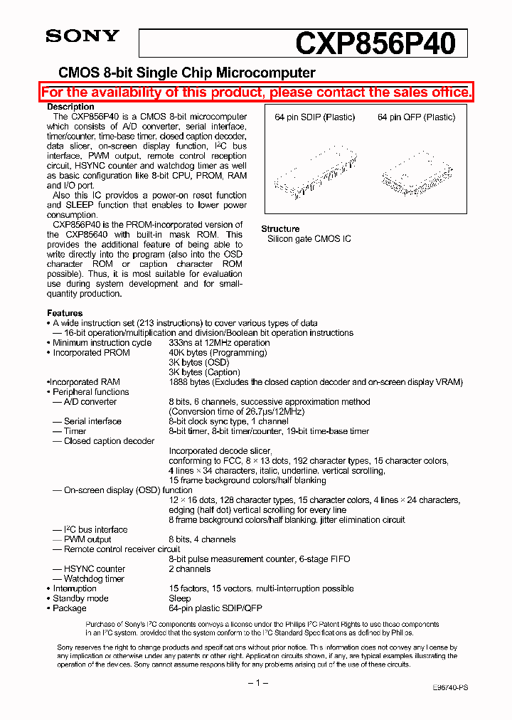 CXP856P40_107052.PDF Datasheet