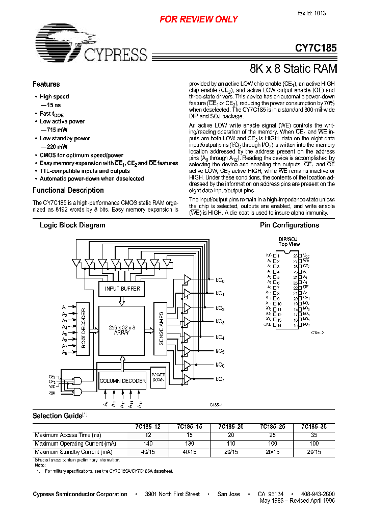 CY7C185_24449.PDF Datasheet