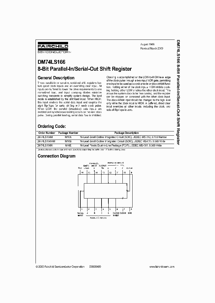 DM74LS166_154837.PDF Datasheet