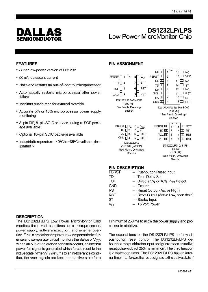 DS1232LP_165070.PDF Datasheet