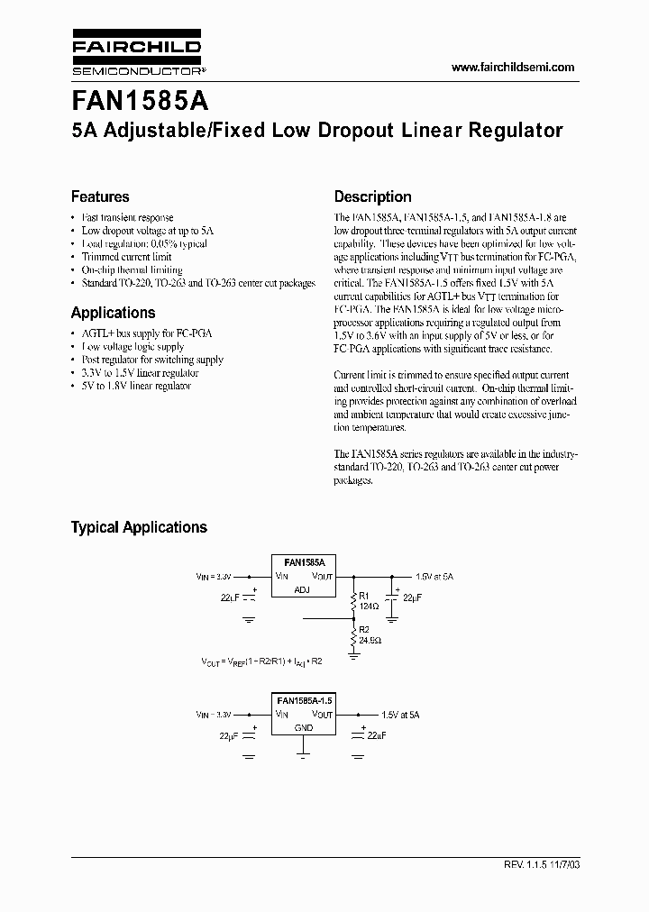 FAN1585A_25477.PDF Datasheet