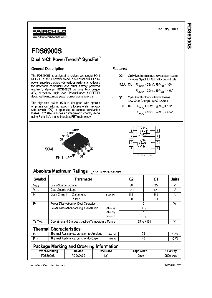 FDS6900S_168779.PDF Datasheet