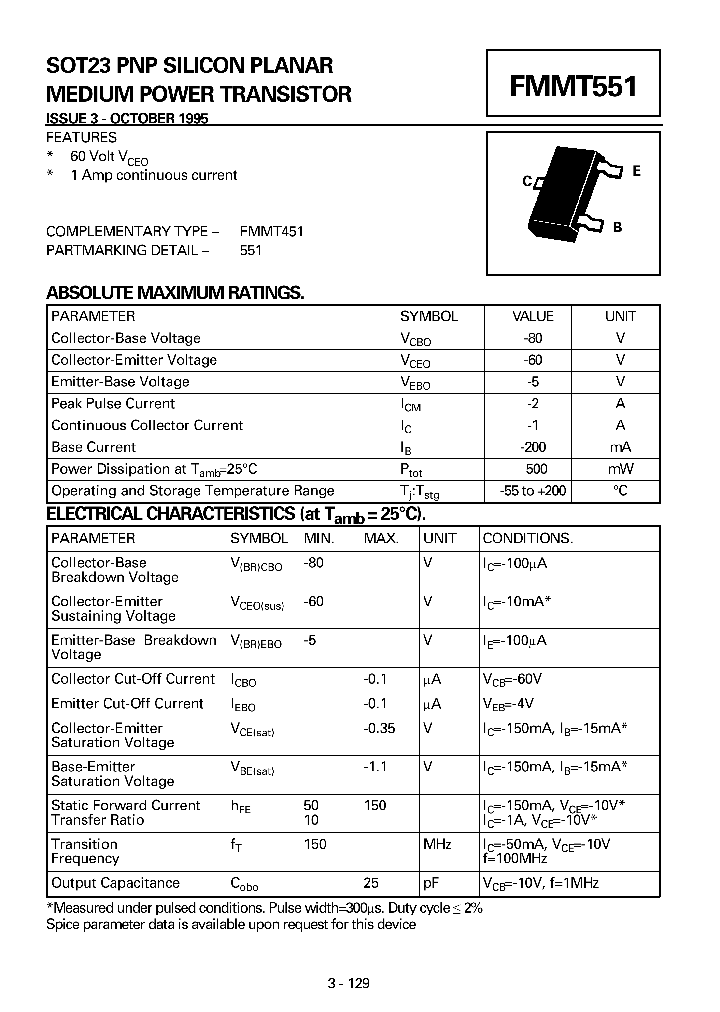 FMMT551_123276.PDF Datasheet