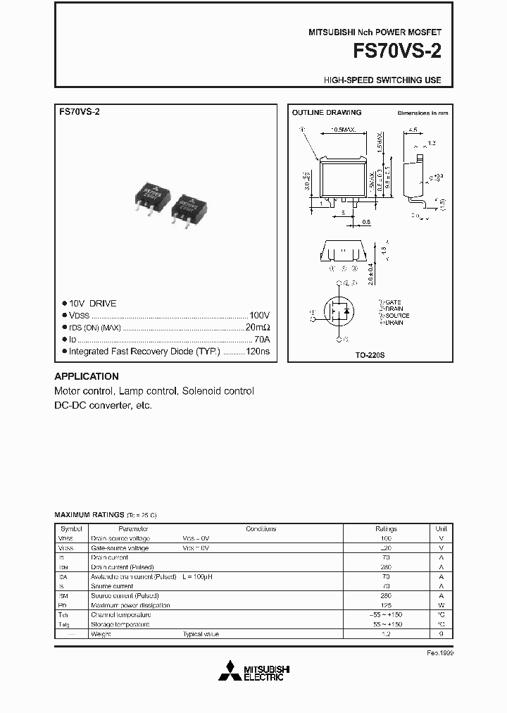 FS70VS-2_163198.PDF Datasheet