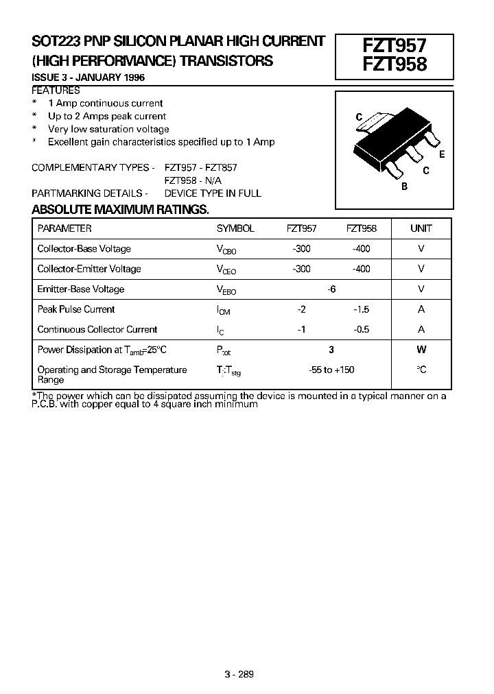 FZT957_137581.PDF Datasheet