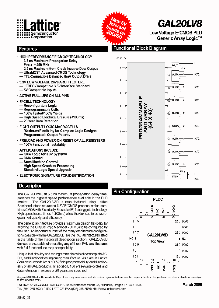 GAL20LV8_186424.PDF Datasheet