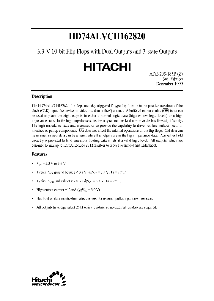 HD74ALVCH162820_25075.PDF Datasheet