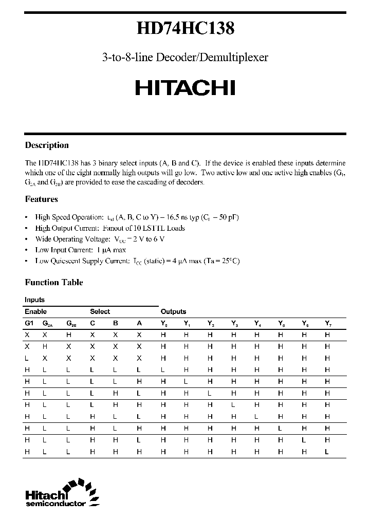 HD74HC138_13564.PDF Datasheet