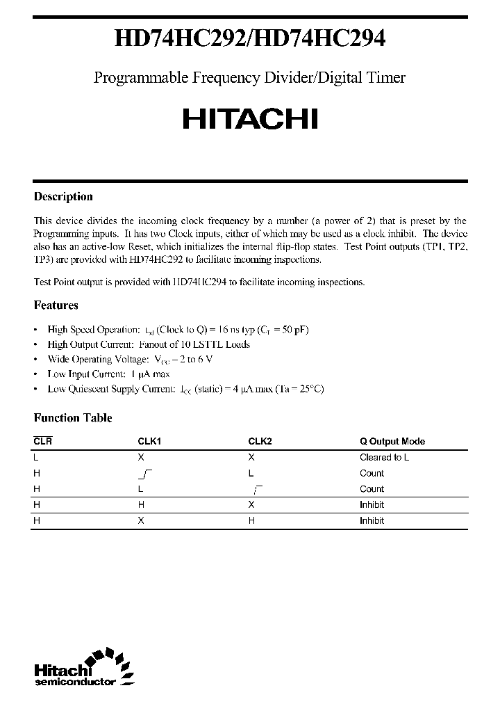 HD74HC294_172993.PDF Datasheet