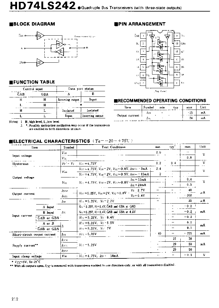 HD74LS242_19200.PDF Datasheet