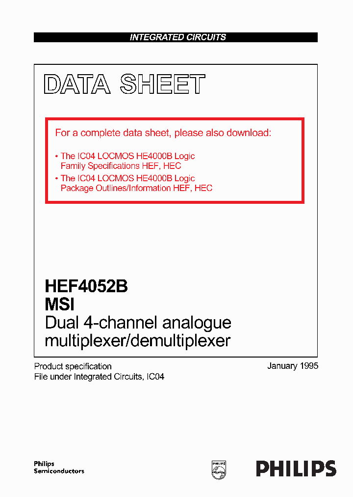 HEF4052B_26136.PDF Datasheet